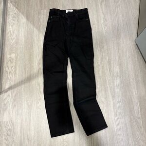 Reformation Black Straight Leg Jeans Size 25 EUC